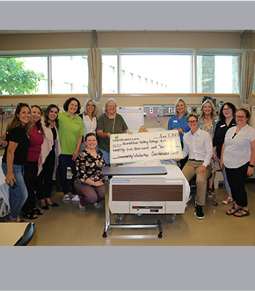 WVC Foundation receives $25,000 from Coordinated Care for scholarship.